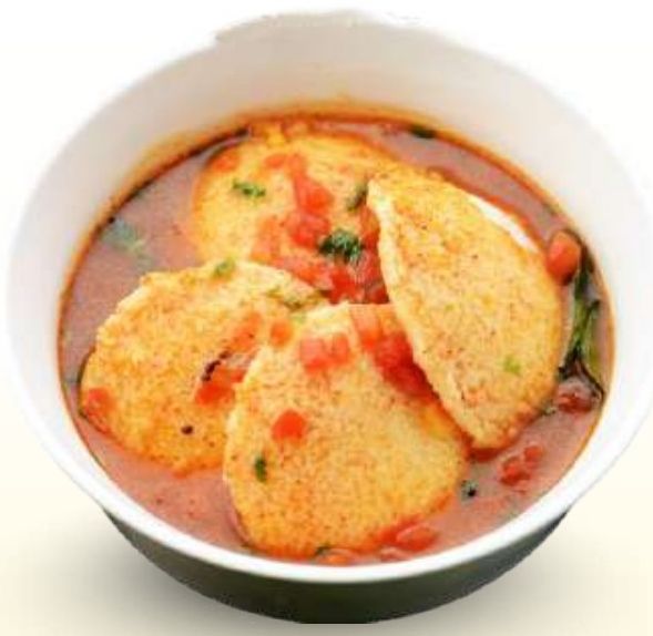 Soft South Indian idli served with sambar and chutney at Bengaluru Tiffanys Dubai